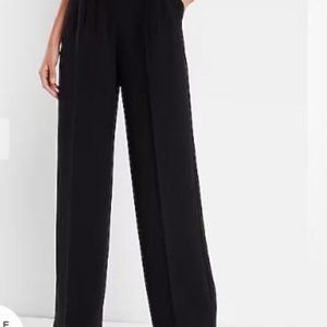 Super High Waisted Open Pleated Wide Leg Pant - 8 regular